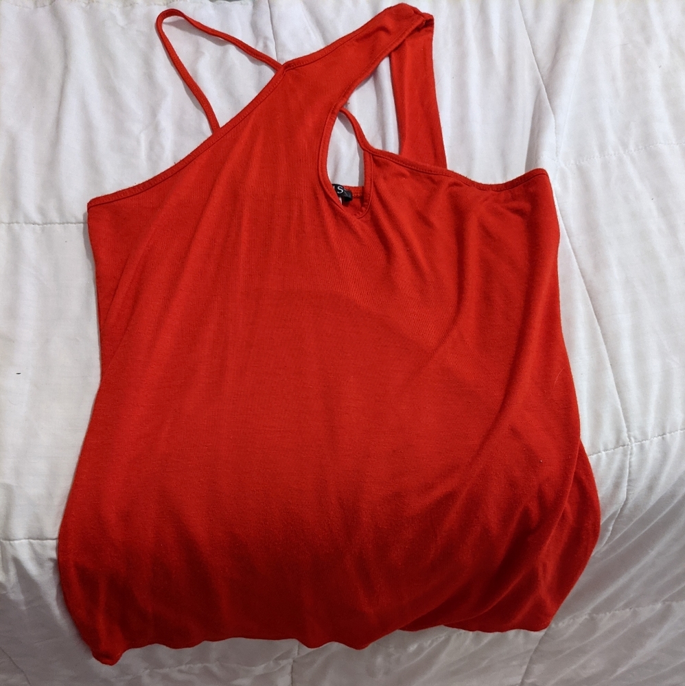 Red tank top